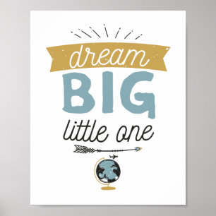 Póster Rótulo Dream Big Adventure