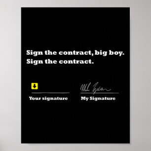 Póster Rótulo El Contrato Big Boy Rótulo El Contrato