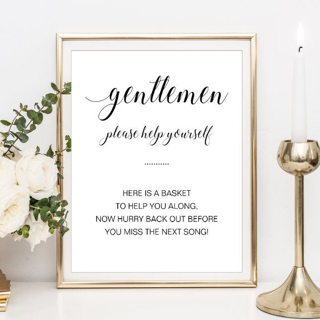 Póster Rótulo elegante de bodas en la cesta del baño de M (Subido por el creador)