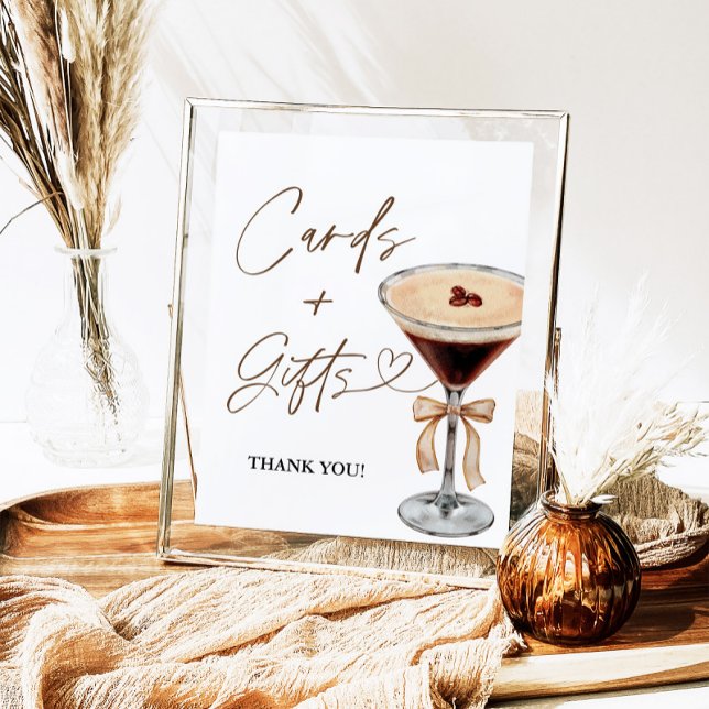 Póster Rótulo Espresso Martini Bridal Ducha Tarjetas y Re (Subido por el creador)