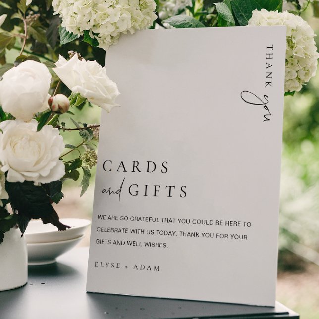 Póster Rótulo Estelle de Tarjetas Mínimas Modernas y Rega (Ellesmere Cards and Gifts Sign )