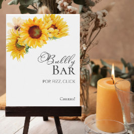 Póster Rótulo Fall Bridal Shower Bubbly Bar Pop Fizz Clin