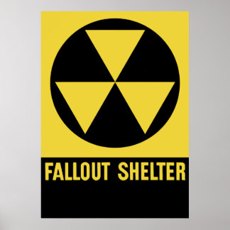 Póster Rótulo Fallout Shelter