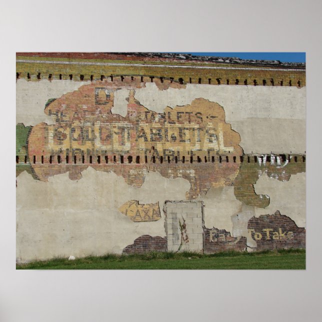 Póster Rótulo fantasma en Brighton, Iowa (Frente)