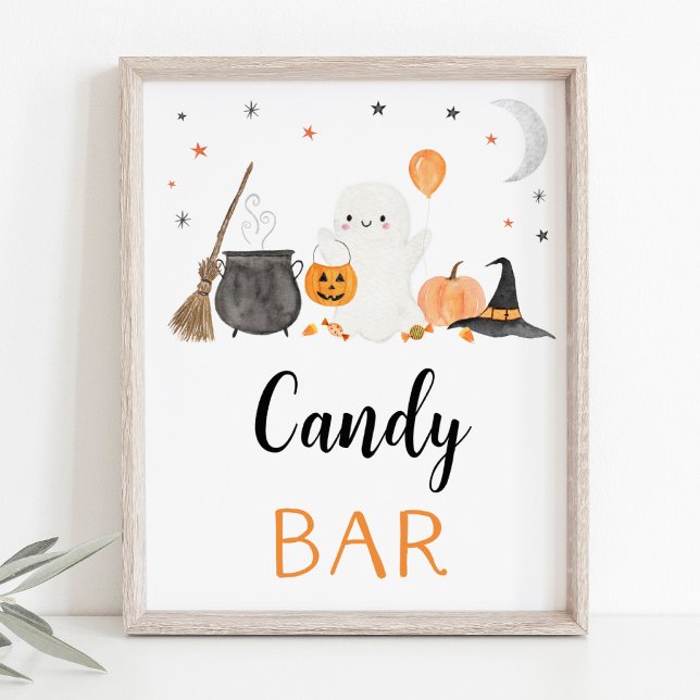 Póster Rótulo Fiesta de bar de velas de Ghost Halloween (Subido por el creador)