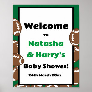 Póster Rótulo Fiesta de fútbol personalizado