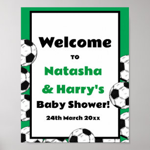 Póster Rótulo Fiesta de fútbol personalizado