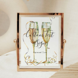 Póster Rótulo Fiesta moderno