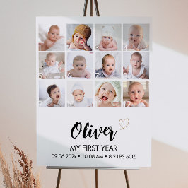 Póster Rótulo fotográfico moderno de primer año