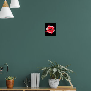 Póster Rótulo Funky y Edgy Sale con Negrita y Vibrante