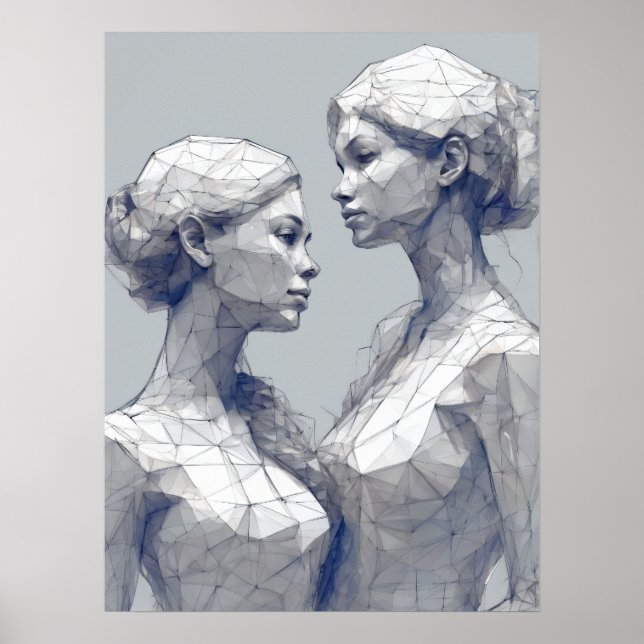 Póster Rótulo Gemini Zodiac (Frente)