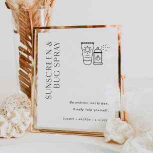 Póster Rótulo HARLOW Sunscreen Y Bug Boda