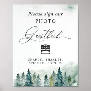 Póster Rótulo instantáneo de libro de fotografías de pina