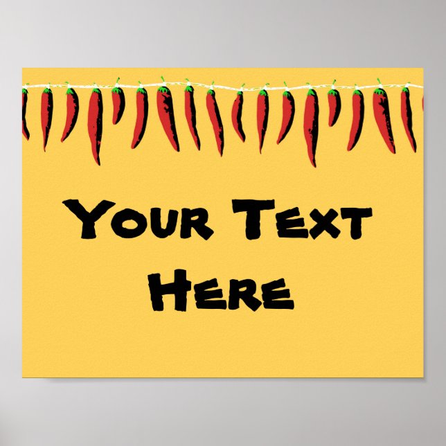 Póster Rótulo Jalapeno Fiesta (Frente)