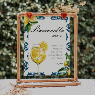 Póster Rótulo Limocello Spritz Lemon Positano Bridal Show