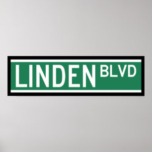 Póster Rótulo Linden Boulevard