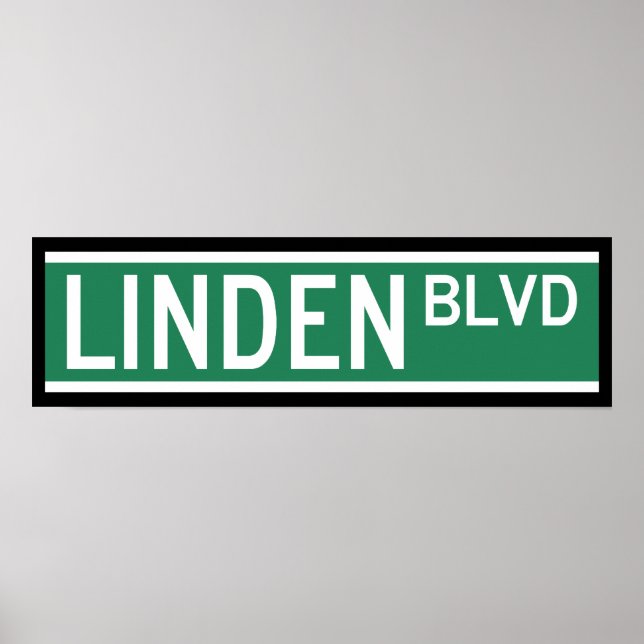Póster Rótulo Linden Boulevard (Frente)
