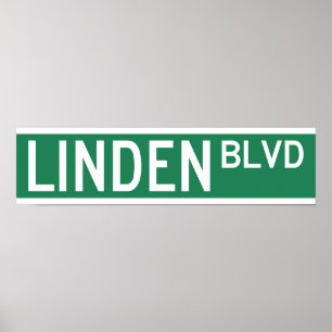 Póster Rótulo Linden Boulevard