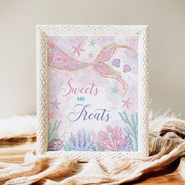 Póster Rótulo mágico de Mermaid Dulces y Tratamientos Fie (Subido por el creador)