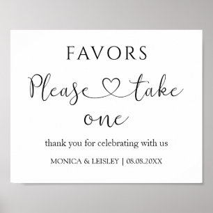 Póster Rótulo moderno a favor de la boda Minimalista