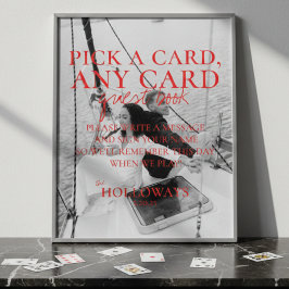 Póster Rótulo moderno de la tarjeta de reproducción manus