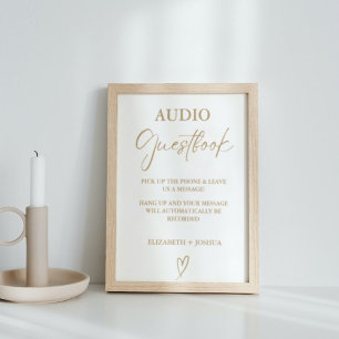 Póster Rótulo moderno Minimalista de guías de audio de or
