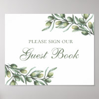 Rótulo nuestro libro de invitados. Aceitunas. Boda
