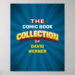 Póster Rótulo o Poster del coleccionista de personalizado