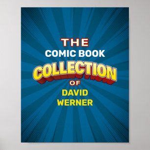 Póster Rótulo o Poster del coleccionista de personalizado