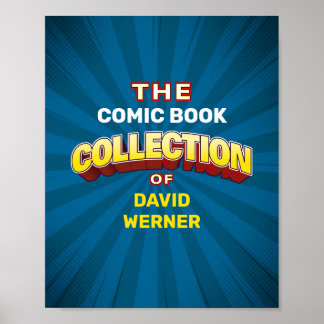 Póster Rótulo o Poster del coleccionista de personalizado