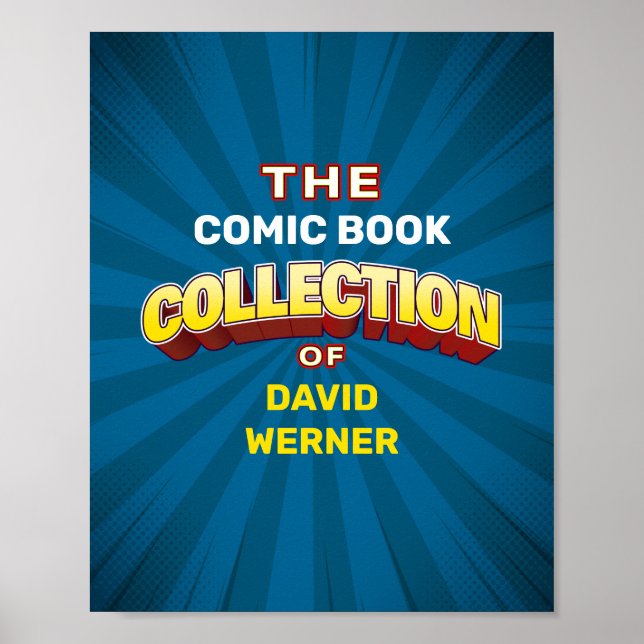 Póster Rótulo o Poster del coleccionista de personalizado (Frente)