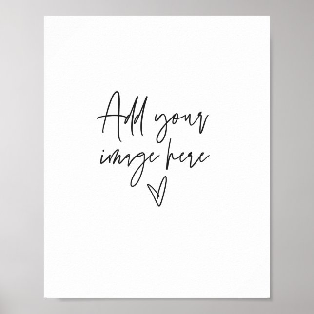 Póster Rótulo personalizado Boda  Consejo de eventos Foto (Frente)