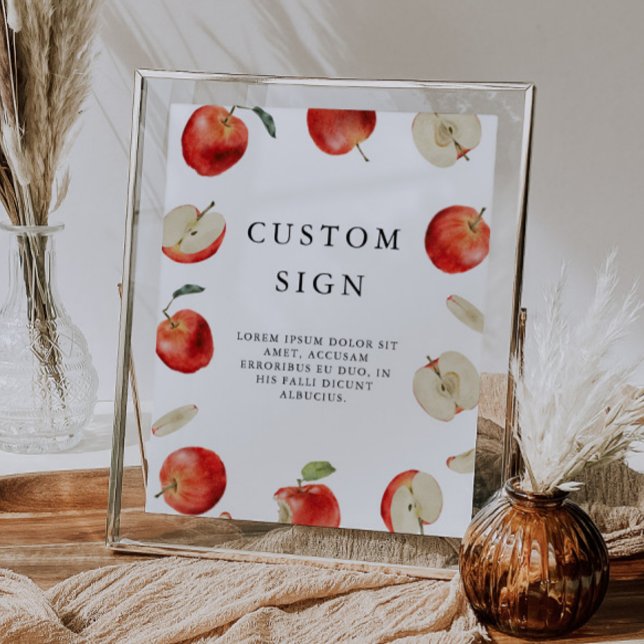 Póster Rótulo Personalizado de ducha de novia Apple Orcha (Subido por el creador)