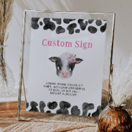 Póster Rótulo Personalizado del partido de los cumpleaños