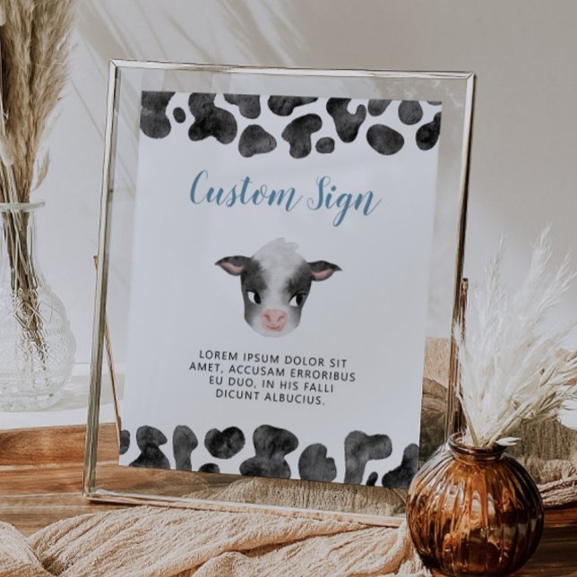 Póster Rótulo Personalizado Fiesta de vaca (Subido por el creador)