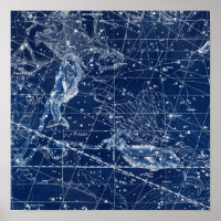 Rótulo Pisces Zodiac Ilustracion de cosecha