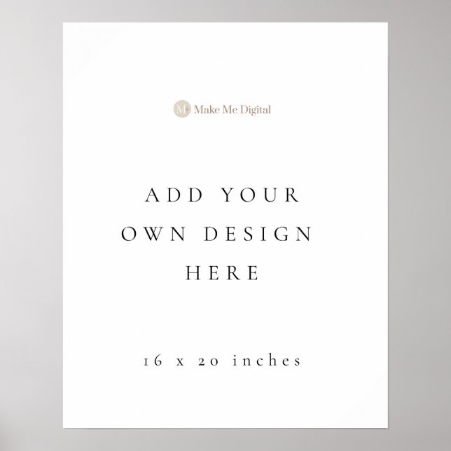 Póster Rótulo Poster retrato de 20 x 16 pulgadas (Frente)