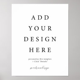 Póster Rótulo Poster vertical/vertical de 11 x 14"