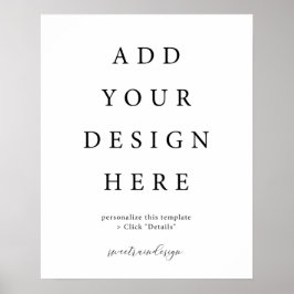 Póster Rótulo Poster vertical/vertical de 16 x 20"