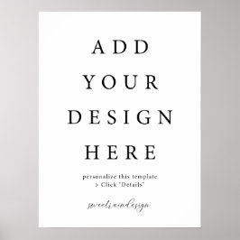 Póster Rótulo Poster vertical/vertical de 18 x 24"