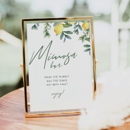 Póster Rótulo principal Squeeze Lemon Bridal Shower Mimos