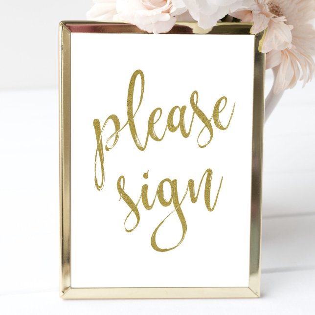Póster Rótulo Purpurina de oro Boda 8x10 Rótulo (Subido por el creador)