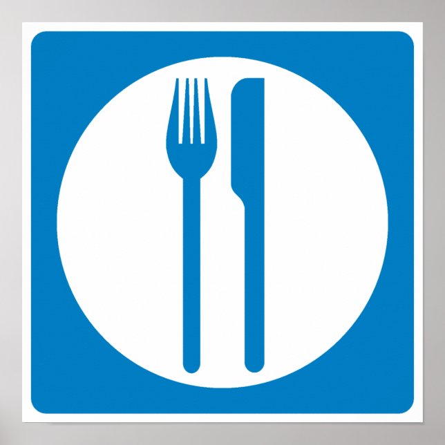 Póster Rótulo Restaurant Highway (Frente)