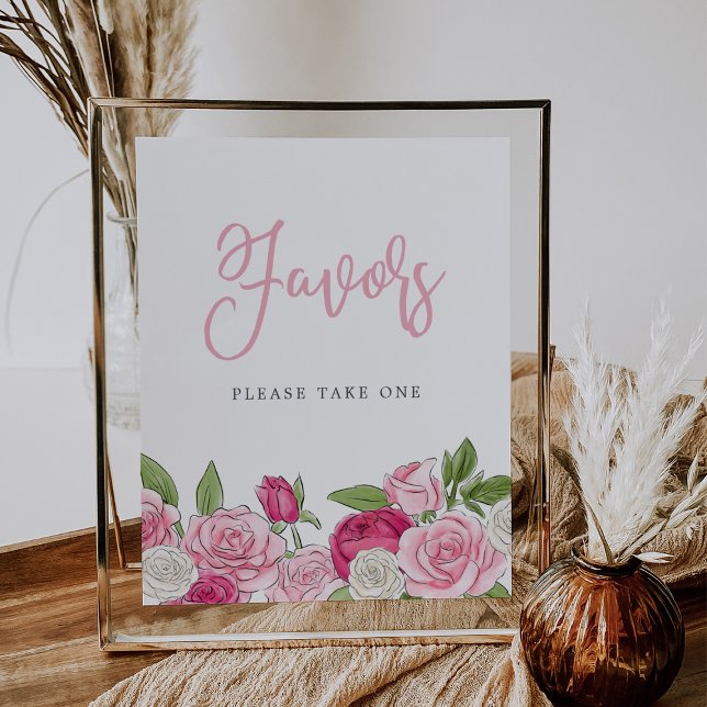 Póster Rótulo Rosé Garden Favors (Subido por el creador)