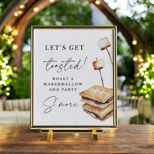 Póster Rótulo Rústico Al Aire Libre Más Boda