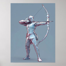 Póster Rótulo Sagittarius Zodiac