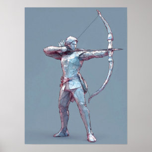 Póster Rótulo Sagittarius Zodiac