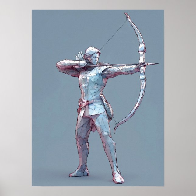 Póster Rótulo Sagittarius Zodiac (Frente)