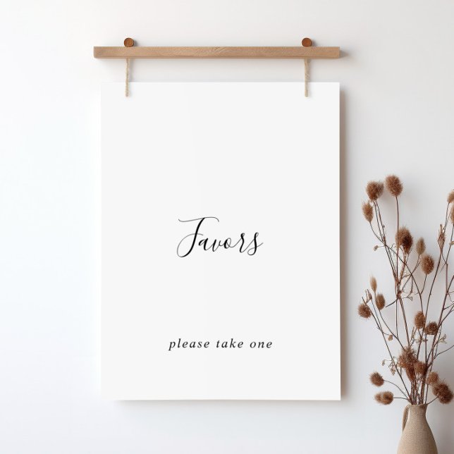Póster Rótulo simple de favores Minimalistas (Subido por el creador)