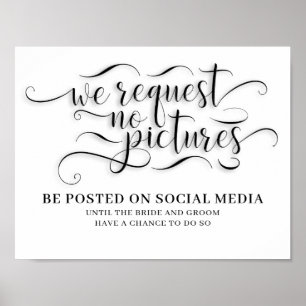Póster Rótulo sin imágenes Boda